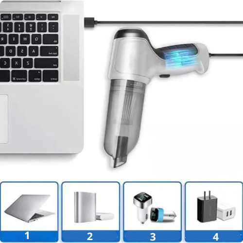 Odkurzacz przenośny bezprzewodowy do samochodu – mocny, lekki i ładowany przez USB