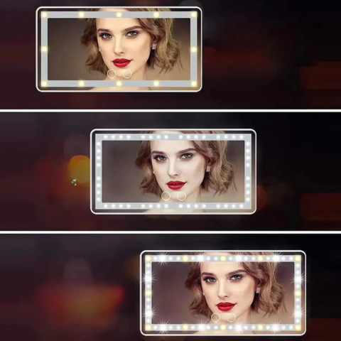 LED Peili Meikkaamiseen Autossa – Säädettävä Valaistus