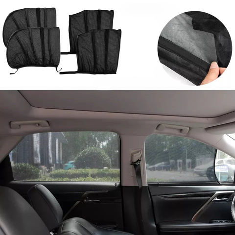 Set of 4 Car Sunshades – Complete Protection for Windows