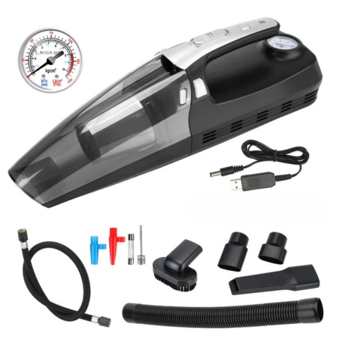 Aspirapolvere per auto 4-in-1 – Alta prestazione 12V/120W