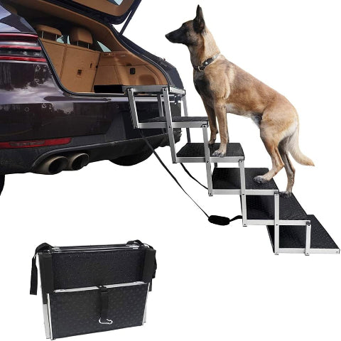 Foldable Stairs for Dogs — Easy Access to the Car Trunk