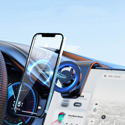 תמיכה מגנטית לרכב – אחיזה בטוחה עם זרוע מתכווננת