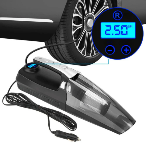 Aspirapolvere per auto 4-in-1 – Alta prestazione 12V/120W