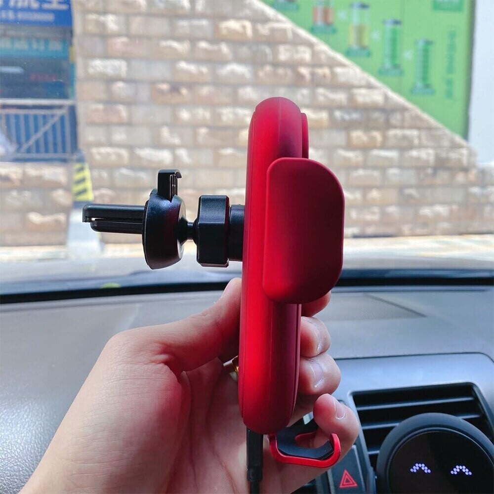 Încărcător Fără Fir pentru Mașină cu Suport pentru Telefon – Fixare Automată și Rapidă