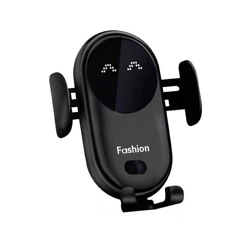Încărcător Fără Fir pentru Mașină cu Suport pentru Telefon – Fixare Automată și Rapidă