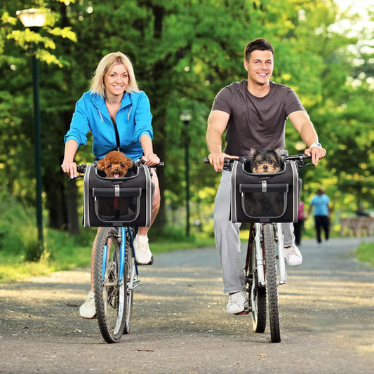 Cesta de Bicicleta para Animales — Ideal para Perros y Gatos Pequeños