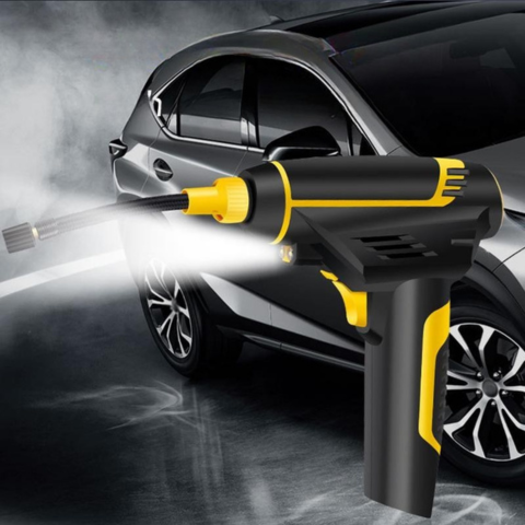 Compresor de Aire Portátil 120W — Inflado Rápido Con Pantalla Digital