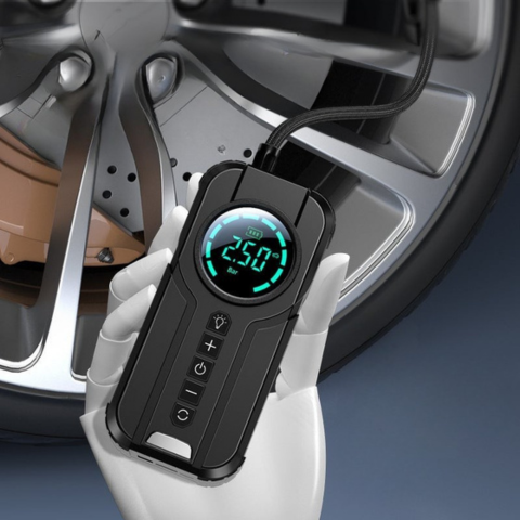 Przenośna sprężarka powietrza – Wyświetlacz LED o wysokiej precyzji