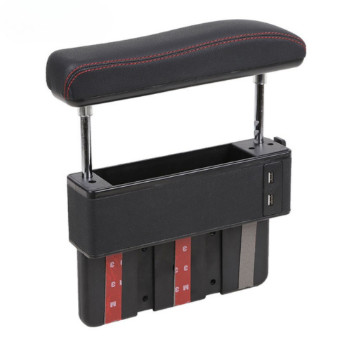 Apoyabrazos Universal para Automóvil — Confort Ajustable con Puerto USB Integrado