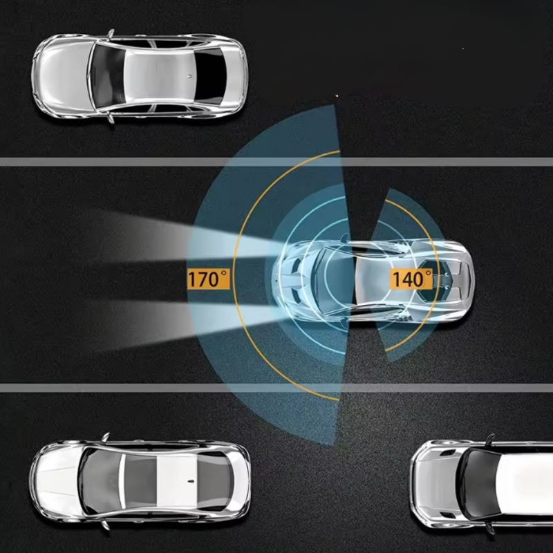 كاميرا داش كام مزدوجة بدقة Full HD للسيارة - رؤية ليلية + كاميرا داخلية