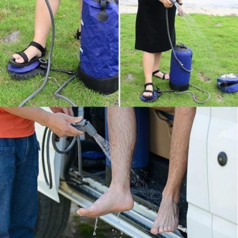 Draagbare camping douche - hygiëne voor buiten & compact formaat