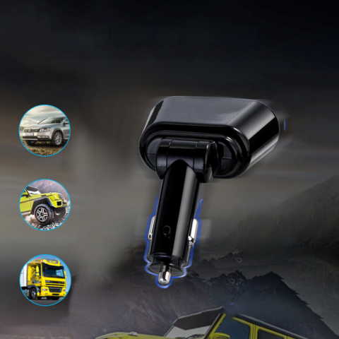 Adaptateur Allume-Cigare Voiture — Double Port USB & Affichage Digital