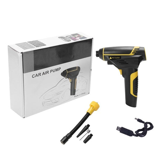 Compressore d'Aria Portatile 120W — Ideale per Auto, Moto e Bicicletta