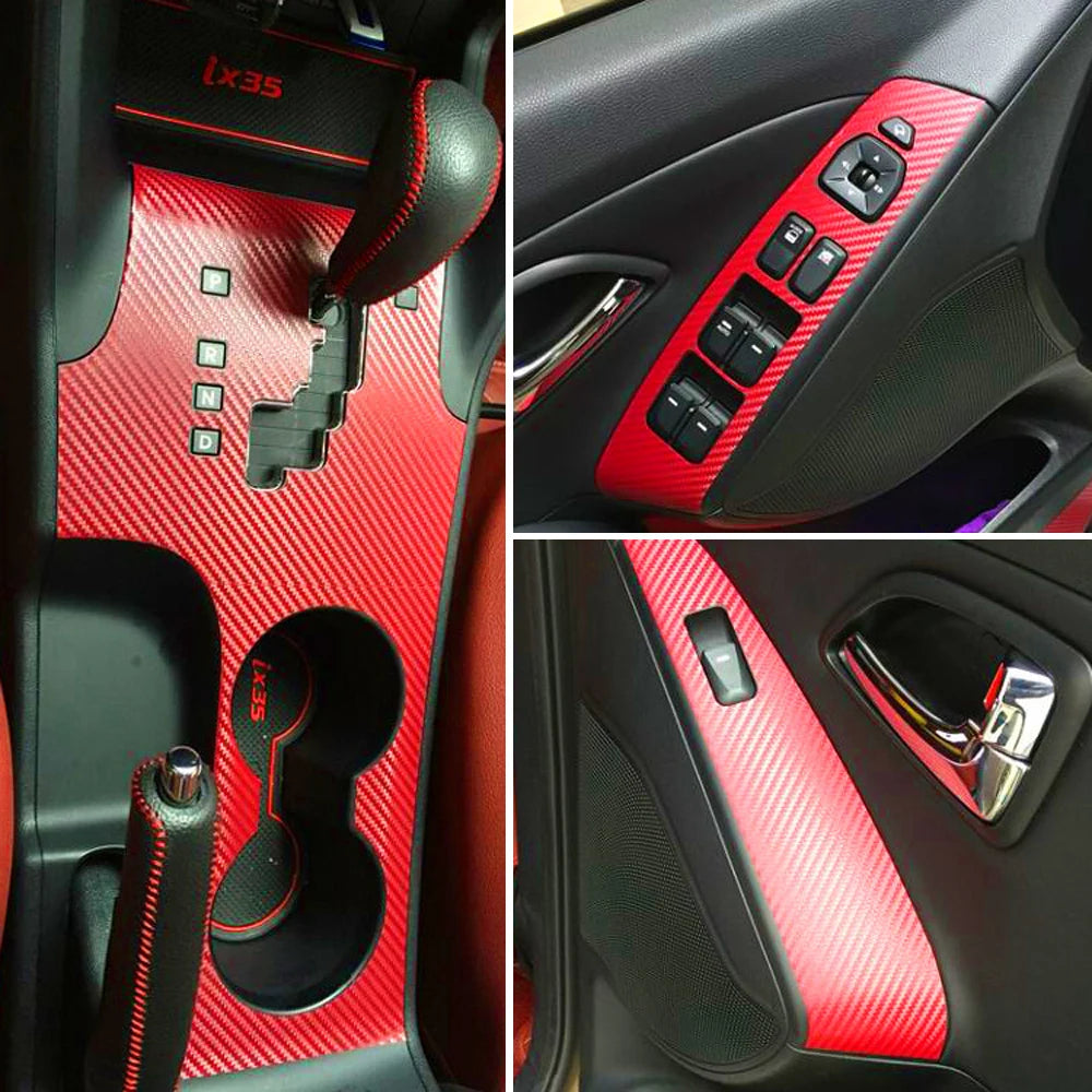 Autocolante din fibră de carbon pentru Hyundai ix35 (2010-2017) — Stil sport și protecție