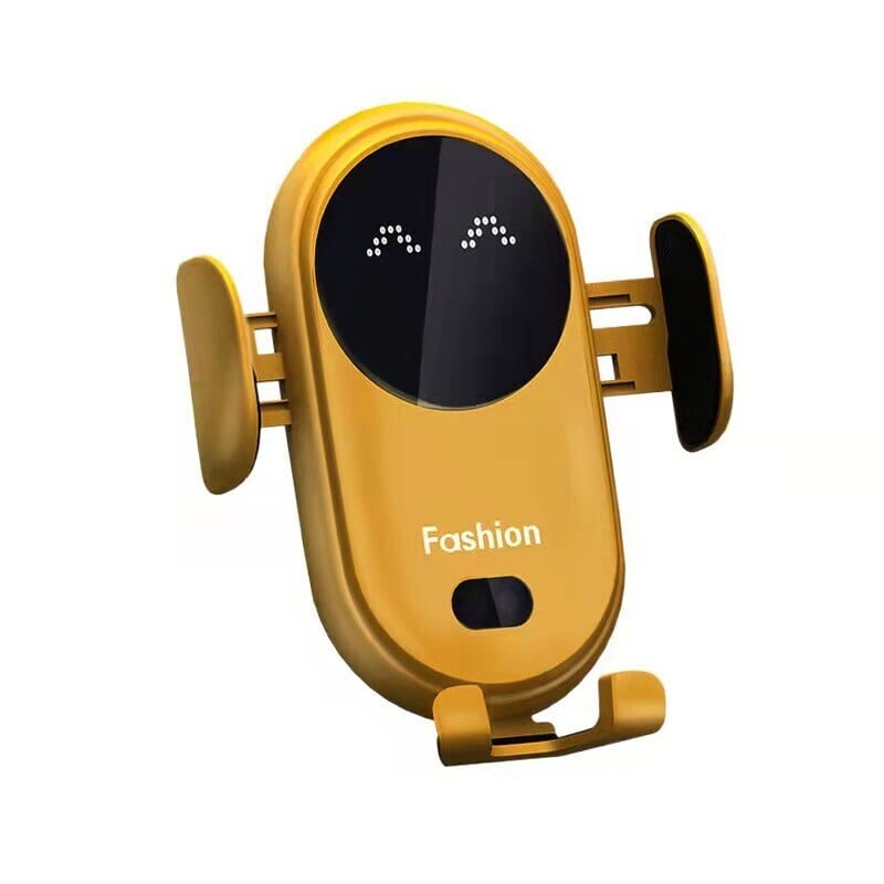 Încărcător Fără Fir pentru Mașină cu Suport pentru Telefon – Fixare Automată și Rapidă