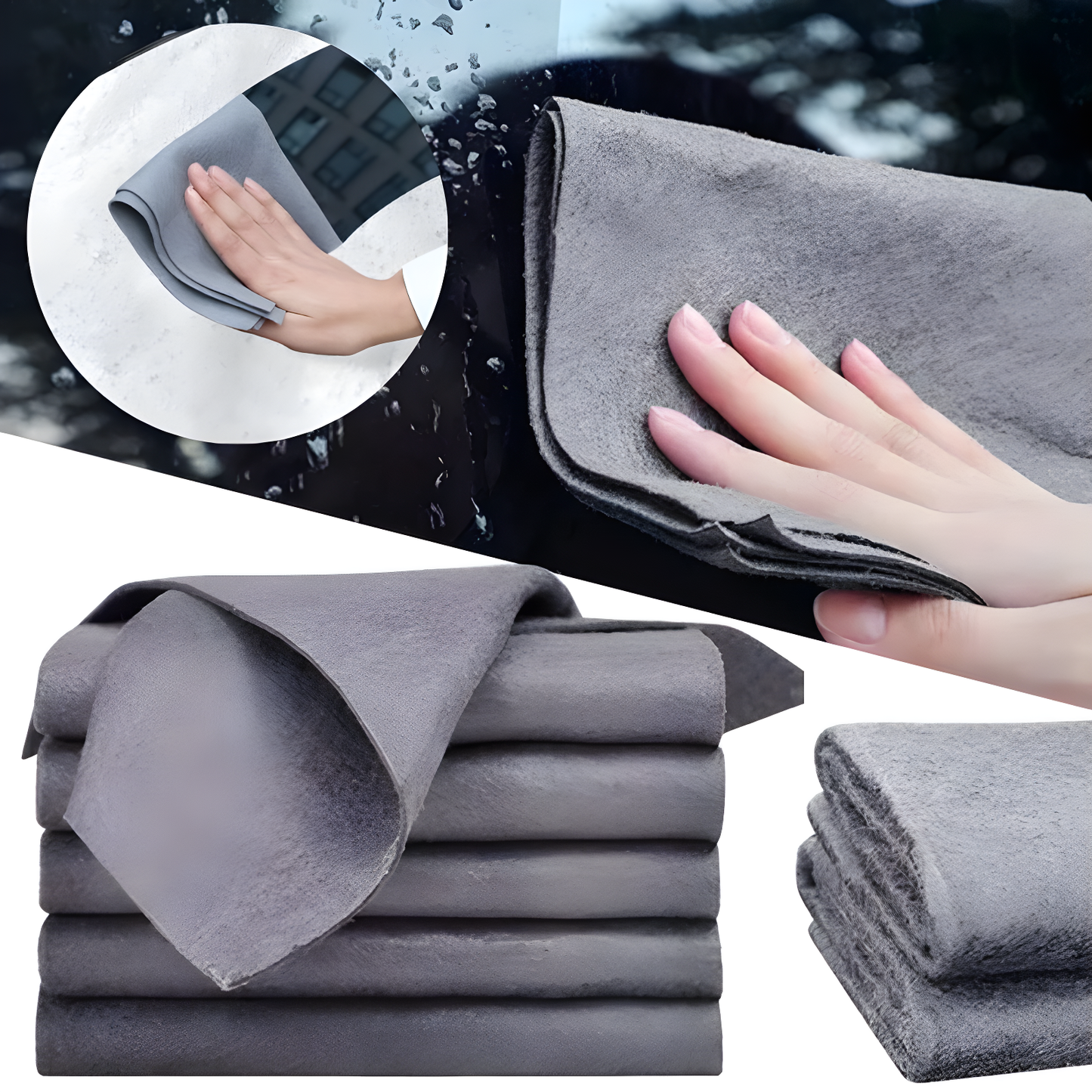 Ultrasaugfähiges Mikrofaser-Chiffon für Autos – Kratzerfreie Karosseriepflege