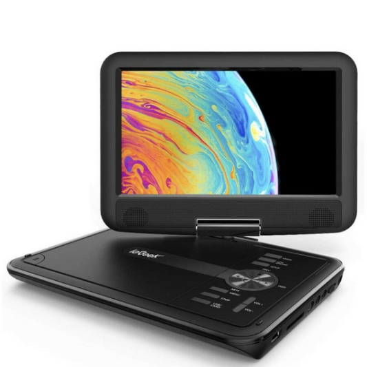 DVD Portabil cu Port SD și USB — Ecran Clar și Practic 