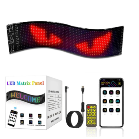 Striscia LED Flessibile Programmabile – Messaggi Luminosi Personalizzati 