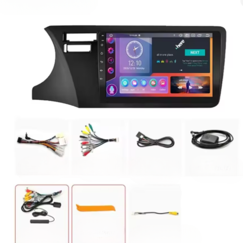 Android 10-tums bilradio – 2 DIN, GPS, WiFi, avtagbar skärm 