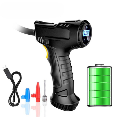 Compressore d'Aria Portatile 120W — Gonfiaggio Veloce e Potente 