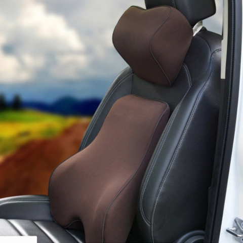 Bedrová opierka a vankúš na opierku hlavy z pamäťovej peny - pohodlie a úľava chrbtu