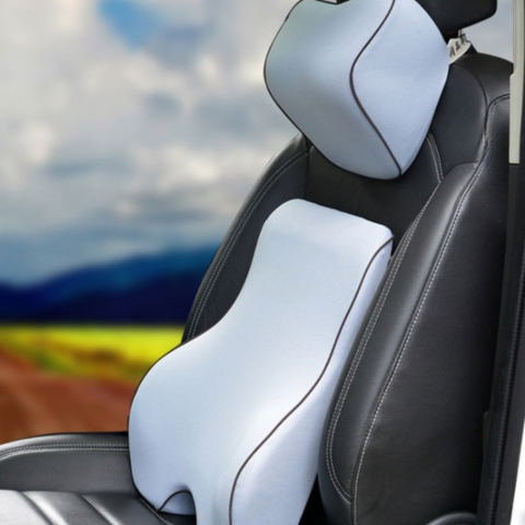 Bedrová opierka a vankúš na opierku hlavy z pamäťovej peny - pohodlie a úľava chrbtu