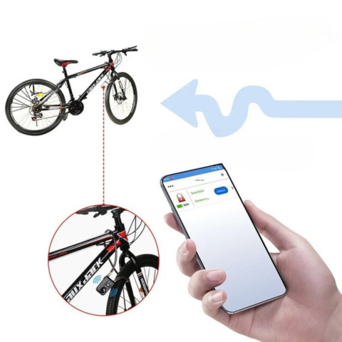 Inteligentná zámka na bicykel s alarmom 110dB a ovládaním cez aplikáciu — Spoľahlivá a moderná ochrana 