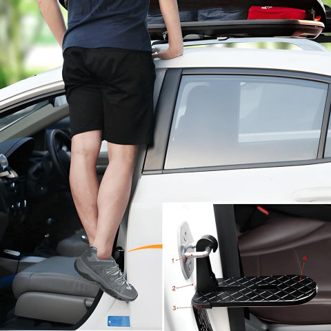 Multifunkční auto schůdky – Přístup na střechu a nouzový nástroj 