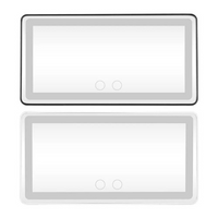 مرآة LED لمظلة السيارة - إضاءة قابلة للتعديل وقابلة للشحن 