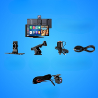 شاشة سيارة متعددة الوظائف - حامل كاميرا الرجوع والتحكم الصوتي 