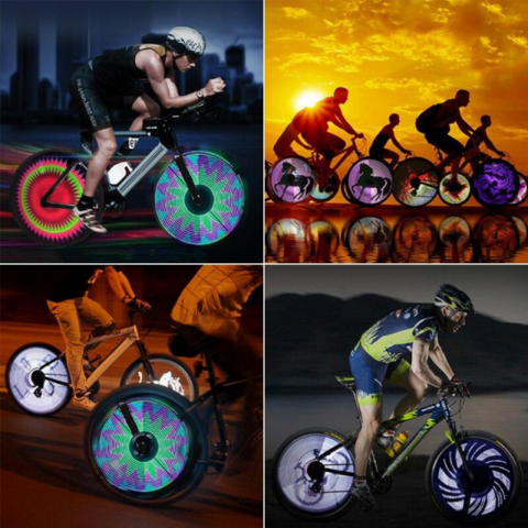 אור LED אופניים – דפוסים מוארים בתנועה 
