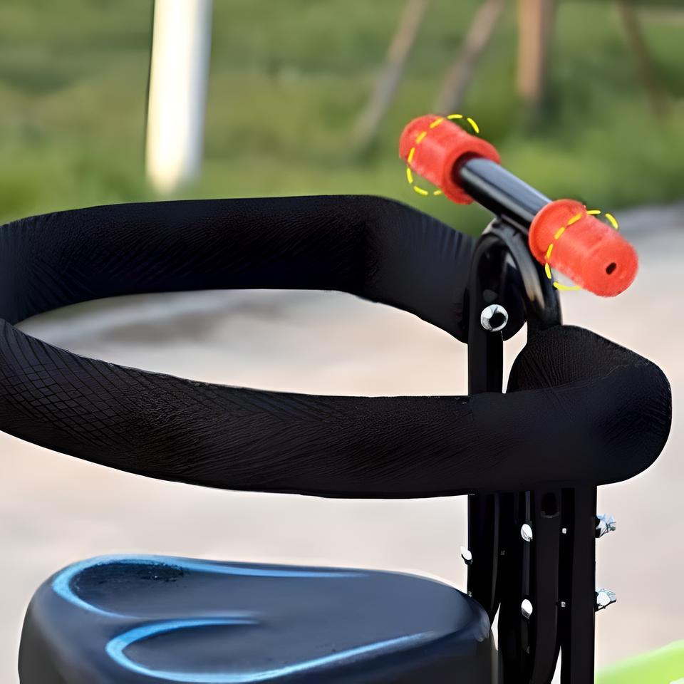 子供のための快適さと安定性 - フットレスト付き自転車シート 