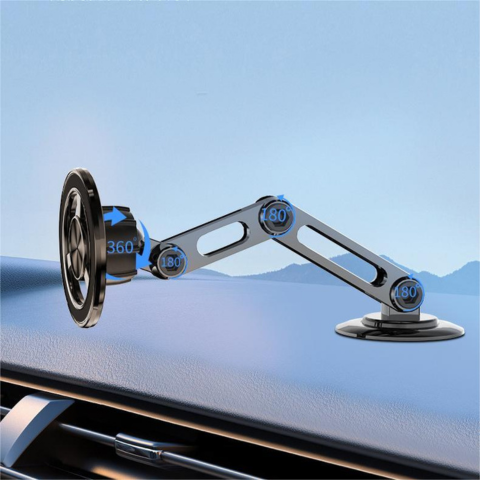 Soporte de Teléfono para Coche — Ajustable y Estabilidad Reforzada 