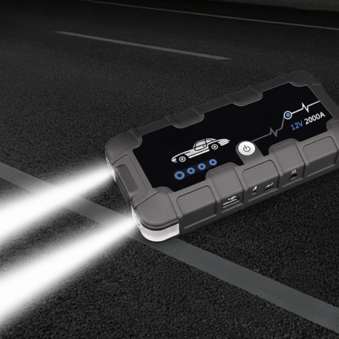 Arrancador de batería 12V 2000A — Carga rápida y multiuso 