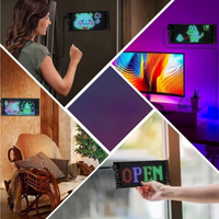 LED自動掲示板 - カスタマイズされたテキストとパターン 