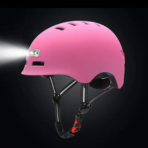 Casco da bici urbano – Con illuminazione LED anteriore e posteriore 