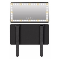 مرآة LED لمظلة السيارة - إضاءة قابلة للتعديل وقابلة للشحن 