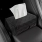 Cutie de șervețele auto din piele PU – Fixare pe parasolar sau pe tetiere 