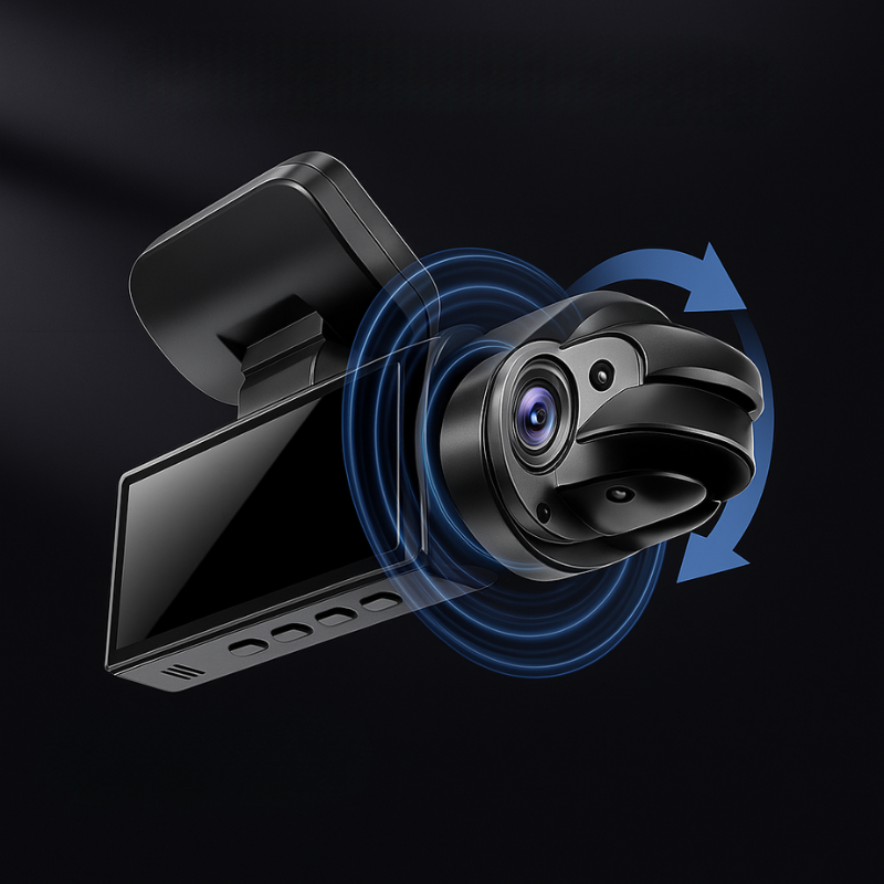 Kamera samochodowa Dashcam Double Full HD - Nocna wizja + kamera wewnętrzna 