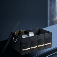 大容量カー・ブーツ・オーガナイザー - 複数のコンパートメントと安定性