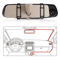 Přístrojová kamera se dvěma objektivy - nepřetržité sledování a široký úhel záběru