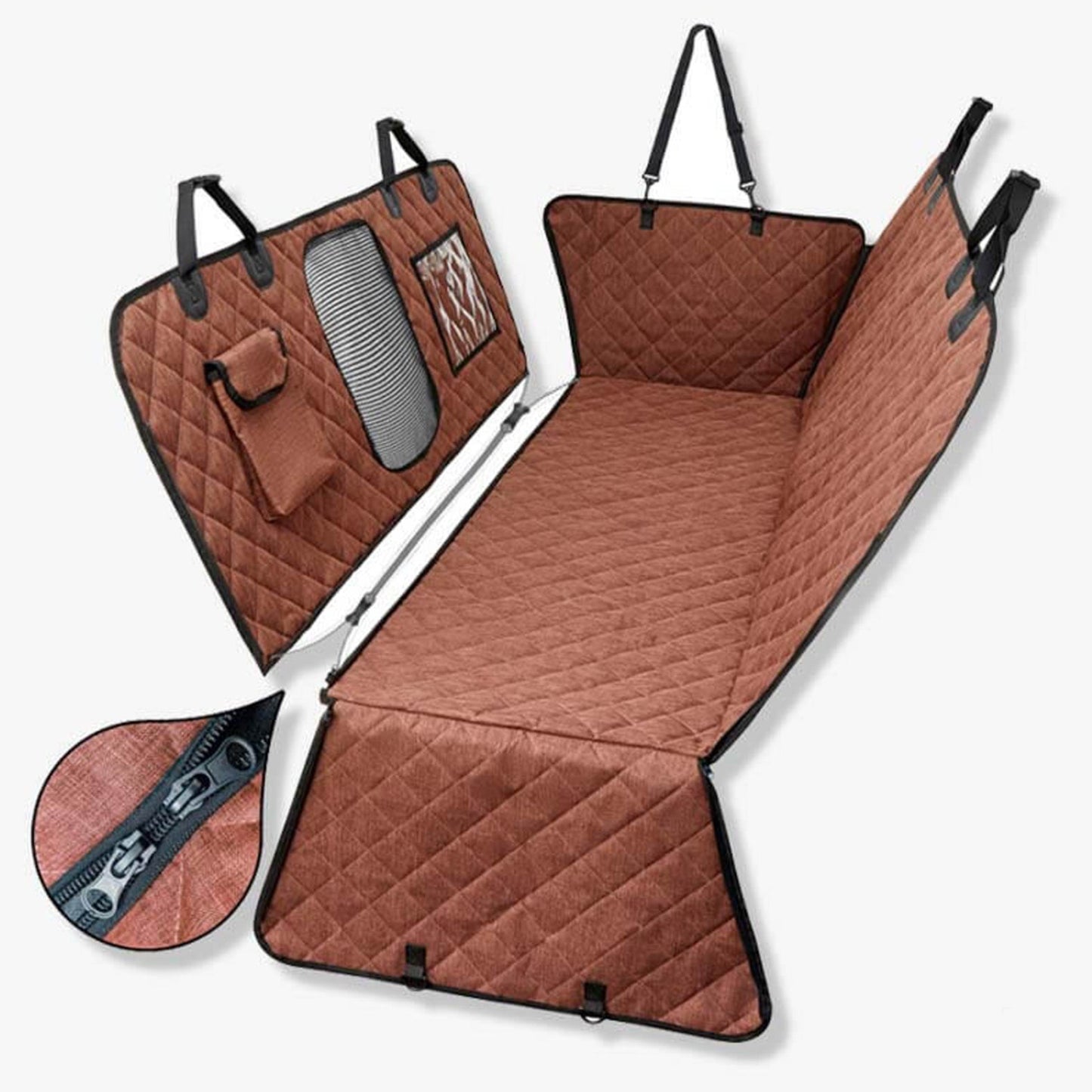 Funda De Asiento Para Perro Impermeable Y Resistente A Las Rayaduras 