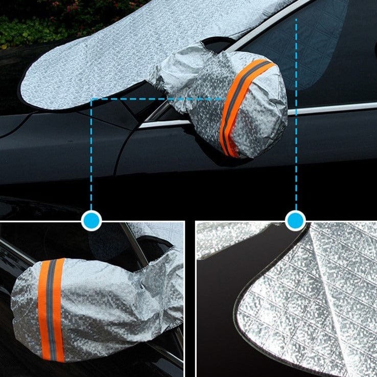 Magnetic snow cover for car