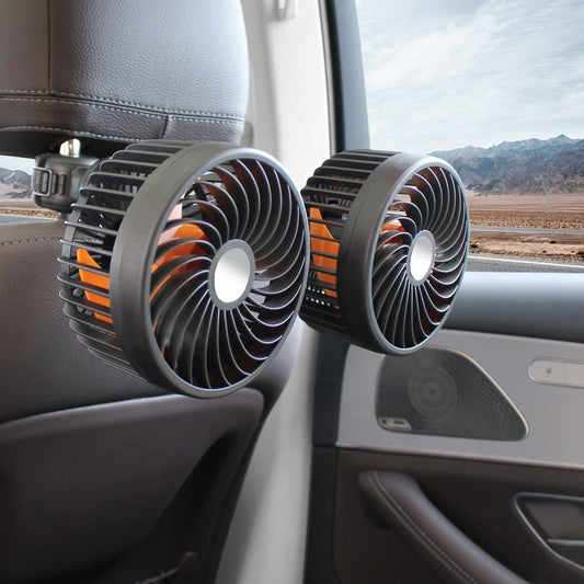 Dubbele Auto Ventilator — Oplaadbaar en Draaibaar 